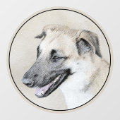 Chinook (Helikopter ars) schilderen - hond kunst Raamsticker (Vel)