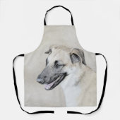 Chinook (Helikopter ars) schilderen - hond kunst Schort (Voorkant)