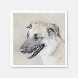 Chinook (Helikopter ars) schilderen - hond kunst Servet