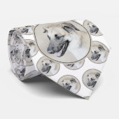 Chinook (Helikopter ars) schilderen - hond kunst Stropdas (Opgerold)