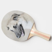 Chinook (Helikopter ars) schilderen - hond kunst Tafeltennisbatje (Zijkant)
