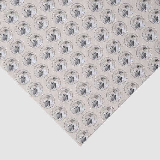 Chinook (Helikopter ars) schilderen - hond kunst Tissuepapier (Detail)