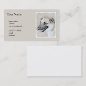 Chinook (Helikopter ars) schilderen - hond kunst Visitekaartje (Voorkant / Achterkant)