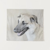 Chinook (Helikopter ars) schilderen - hond kunst Wandkleed (Voorkant (horizontaal))