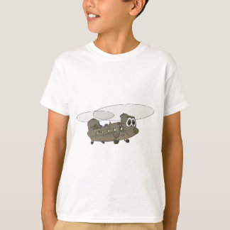 Chinook Helikopter Cartoon T-shirt