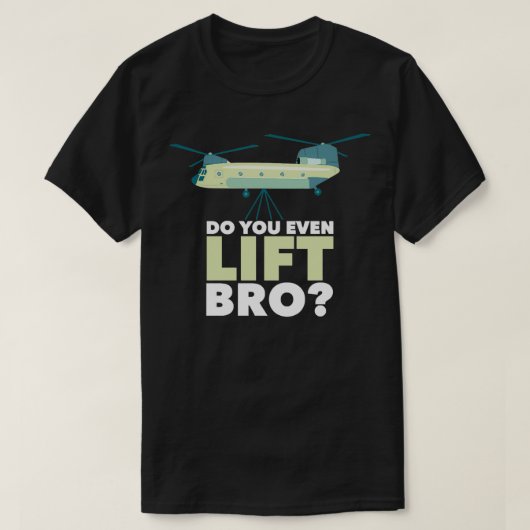 Chinook Helikopter doet zelfs licht T-shirt (Design voorkant)