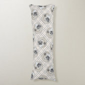 Chinook Helikopter Oorschildering Originele Hond K Lichaamskussen (Voorkant Verticaal)