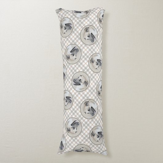 Chinook Helikopter Oorschildering Originele Hond K Lichaamskussen (Voorkant Verticaal)