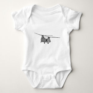 Chinook Helikopter Sihlouette Romper