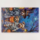 Chinook Honden Trick-or-Treating Halloween Kostuum Legpuzzel (Horizontaal)