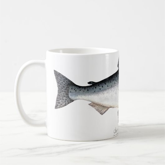 Chinook/King Salmon Fish Coffee Mok (Links)