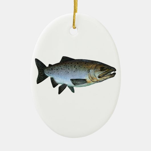 Chinook - King Salmon Keramisch Ornament (Voorkant)
