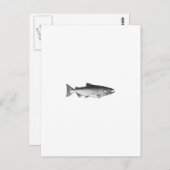 Chinook - King Salmon Logo (zwart-wit) Briefkaart (Voorkant / Achterkant)