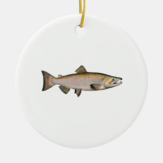 Chinook - King Salmon (paaifase) Keramisch Ornament (Voorkant)
