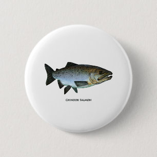 Chinook - King Salmon Ronde Button 5,7 Cm