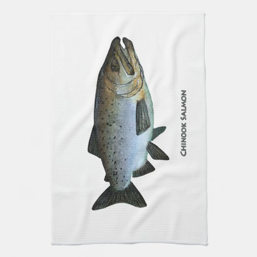 Chinook - King Salmon Theedoek (Verticaal)