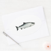 Chinook - Koningszalm Ovale Sticker (Envelop)