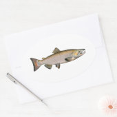Chinook - Koningszalm (paaifase) Ovale Sticker (Envelop)