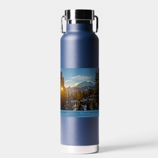 Chinook Pass Sunset Waterfles (Voorkant)