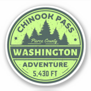 Chinook Pass Wandelen Californië Trials Sticker