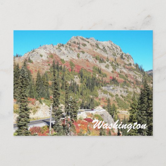 Chinook Pass, Washington State Travel Foto Briefkaart (Voorkant)