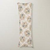 Chinook Puppy Pointed Ears Schilderen Pet Dog Art Lichaamskussen (Voorkant Verticaal)