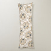 Chinook Puppy Pointed Ears Schilderen Pet Dog Art Lichaamskussen (Achterkant (Verticaal))