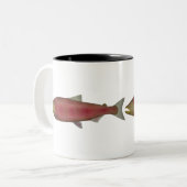Chinook Salmon - Spawn Phase Two-Tone Coffee Mok (Voorkant links)