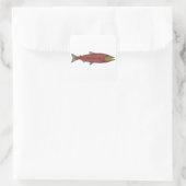 Chinook Salmon - zonnescherm Vierkante Sticker (Tas)