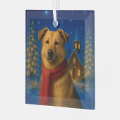 Chinook-vakantie glas ornament (Voorkant links)