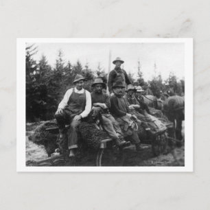 Chinook, WALogging CrewChinook, WA Briefkaart