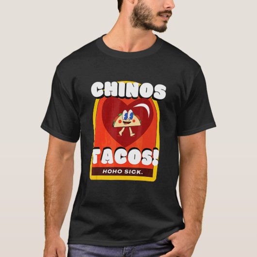 Chinos Love Tacos T-shirt (Voorkant)