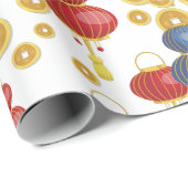 Chinses Happy Nieuwjaar Cadeaupapier (Rol Hoek)