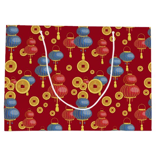 Chinses Happy Nieuwjaar Groot Cadeauzakje (Achterkant)