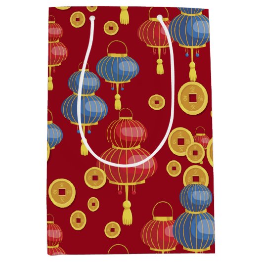 Chinses Happy Nieuwjaar Medium Cadeauzakje (Voorkant)