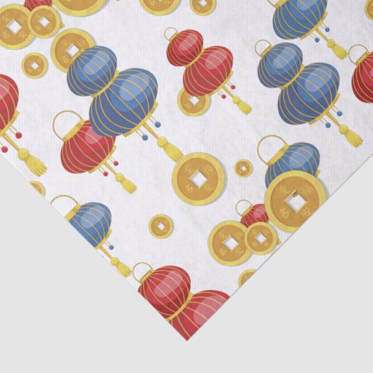 Chinses Happy Nieuwjaar Tissuepapier (Detail)