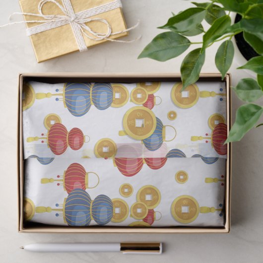 Chinses Happy Nieuwjaar Tissuepapier (Geschenk)