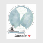 Chinstrap Penguin Dreams of Icy Earth Sticker (Vel)