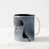 Chinstrap Penguin Tweekleurige Koffiemok (Voorkant rechts)