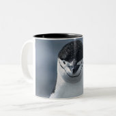 Chinstrap Penguin Tweekleurige Koffiemok (Voorkant links)