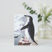 Chinstrap Penguin, vogels uit Antarctica Briefkaart (Staand voorkant)