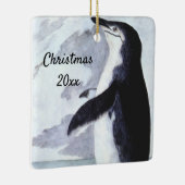 Chinstrap Penguin, vogels uit Antarctica Keramisch Ornament (Rechts)
