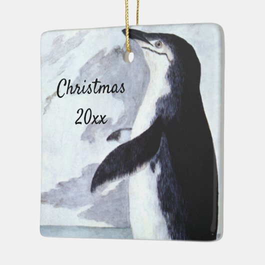 Chinstrap Penguin, vogels uit Antarctica Keramisch Ornament (Links)
