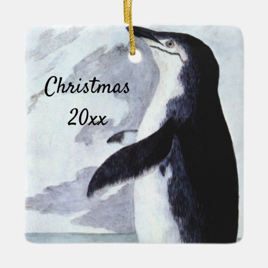 Chinstrap Penguin, vogels uit Antarctica Keramisch Ornament (Voorkant)