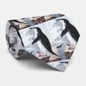 Chinstrap Penguin, vogels uit Antarctica Stropdas (Opgerold)