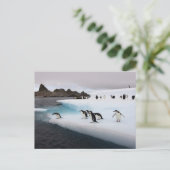 Chinstrap Penguins Briefkaart (Staand voorkant)