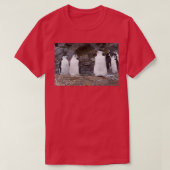 Chinstrap pinguïns Aerobics Workout T-shirt (Design voorkant)