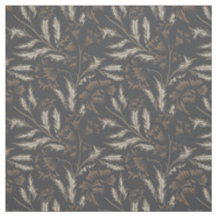 Chintz bloem zwart monochroom stof