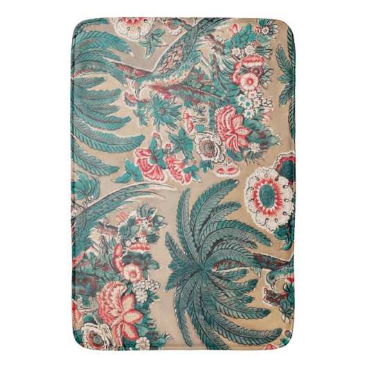 Chintz bloementropisch patroon Badmat (Voorkant Verticaal)