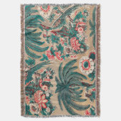  Chintz bloementropisch patroon Deken (Voorkant Verticaal)